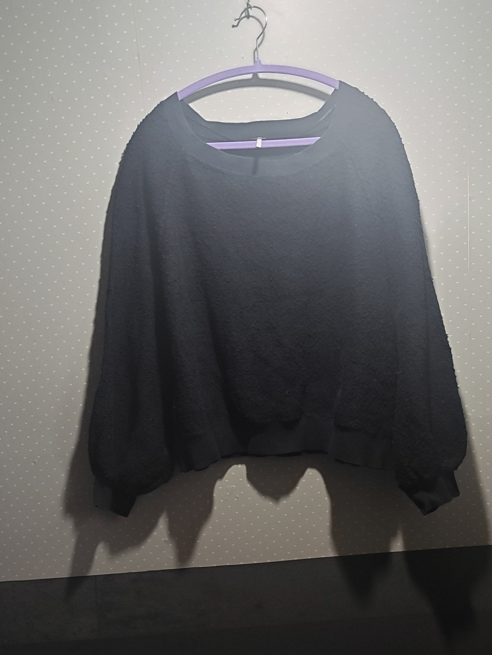 Free People Black Found My Friend Sweater